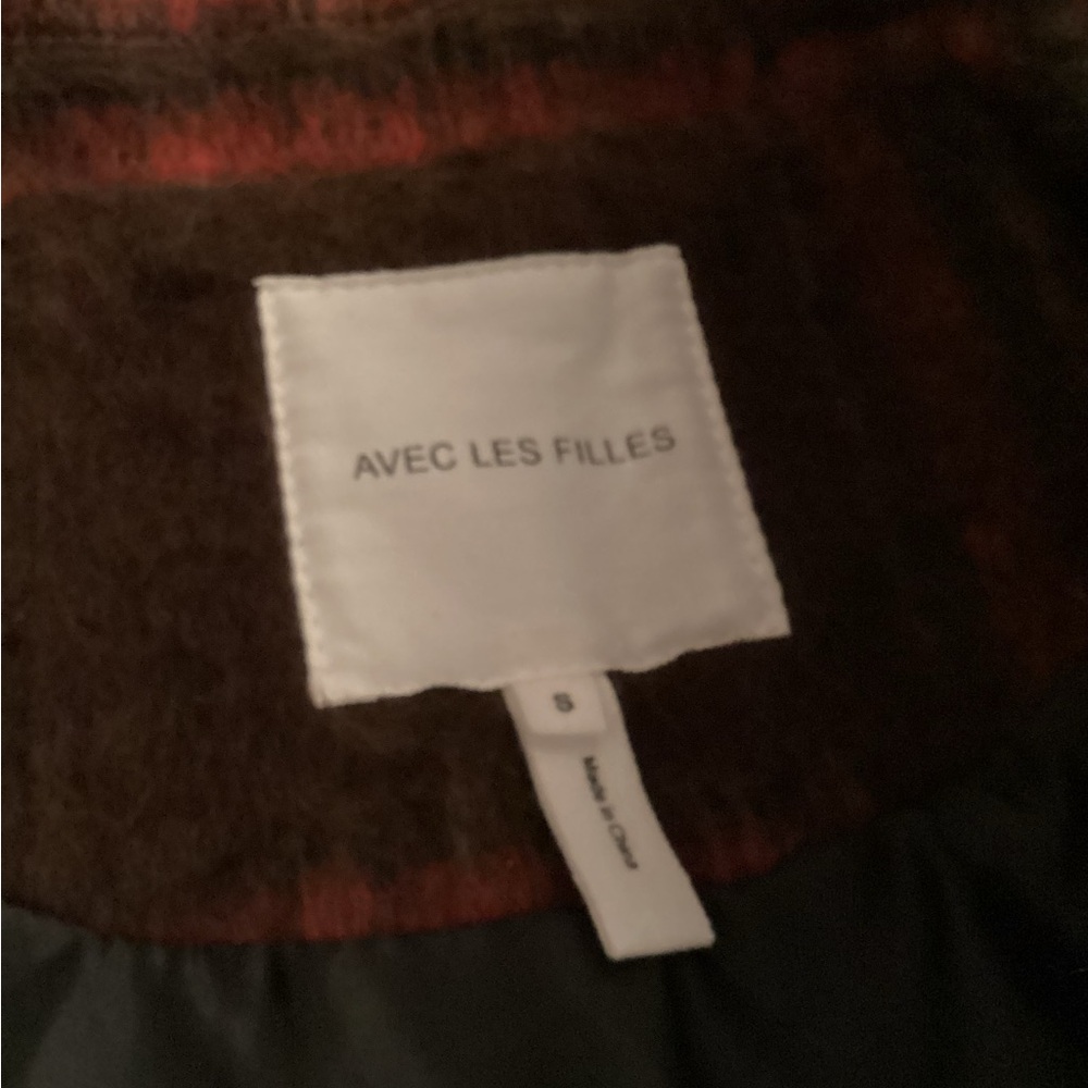 Avec Les Filles Brown and Red Plaid Jacket - Picture 6 of 6